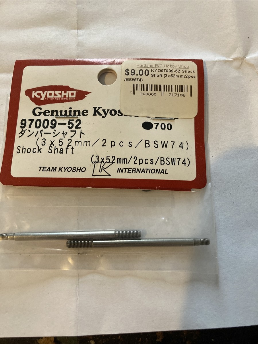 KYOSHO 97009-52 Shock Shaft (3x52mm/2pcs/BSW74 NOS NIP | eBay