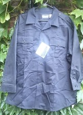 New Blauer Street Gear Men's Long Sleeve Uniform Shirt 8703X Dark Navy 2XL