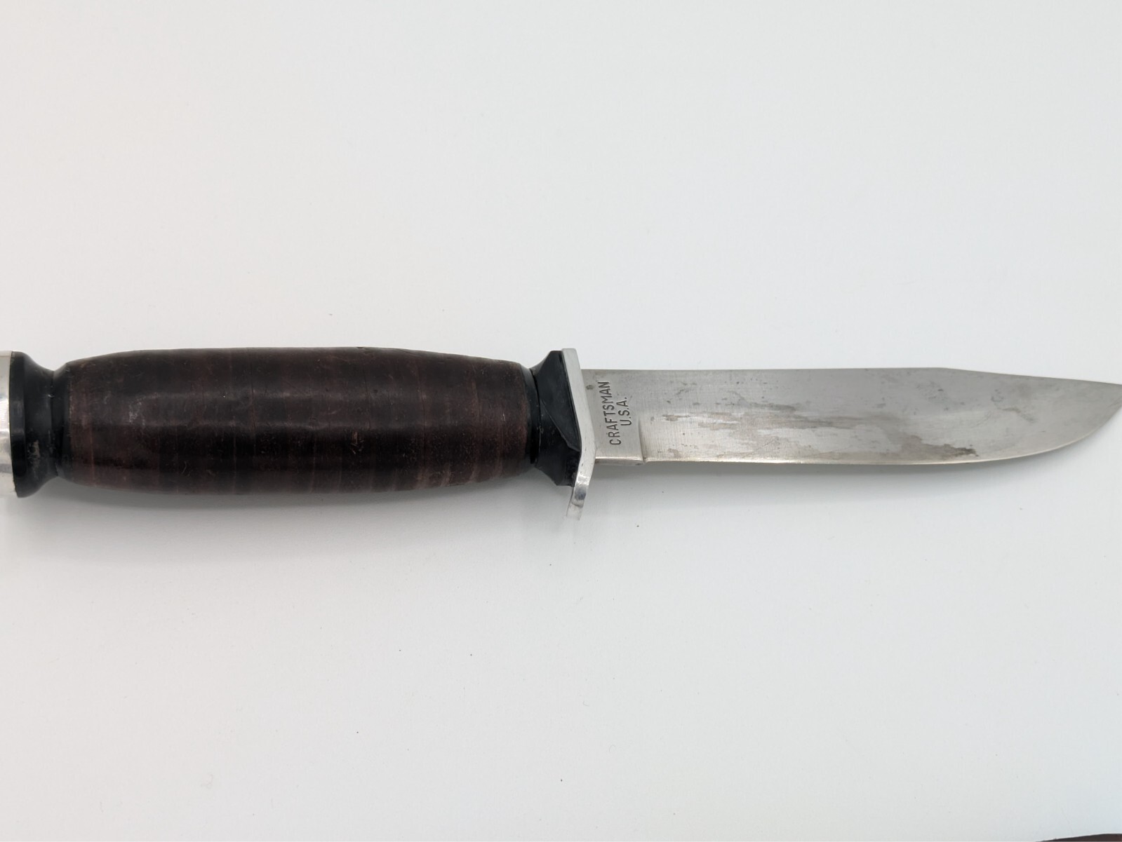 Original Vintage Craftsman USA-Made Fixed Blade Hunting Knife with Sheath