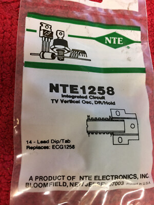 NTE1258 INTEGRATED CIRCUIT TV VERTICAL OSC DR/HOLD