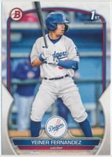 Yeiner Fernandez - Los Angeles Dodgers - 2023 Bowman - 1st Bowman - #BP-138