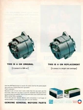 Vintage advertising print Car GM General Motors 1964 Relacement part generator