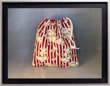 Gymnastics Leotard Grip Bags / Puffy Popcorn Gymnast Birthday Goody Bag