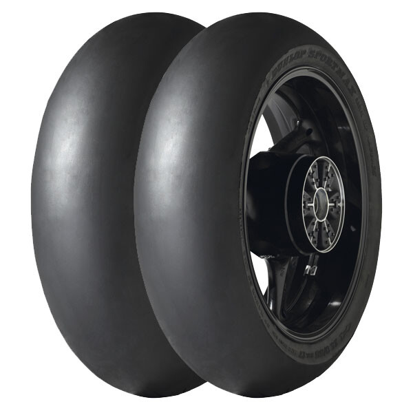 TYRE PAIR DUNLOP 120/70-17 + 190/55-17 GP RACER D212 SLICK M | eBay