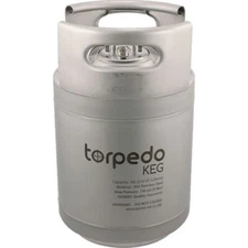 2.5 Gallon Torpedo Keg | Ball Lock Keg | Stainless Steel Corny Keg | Low2 Keg