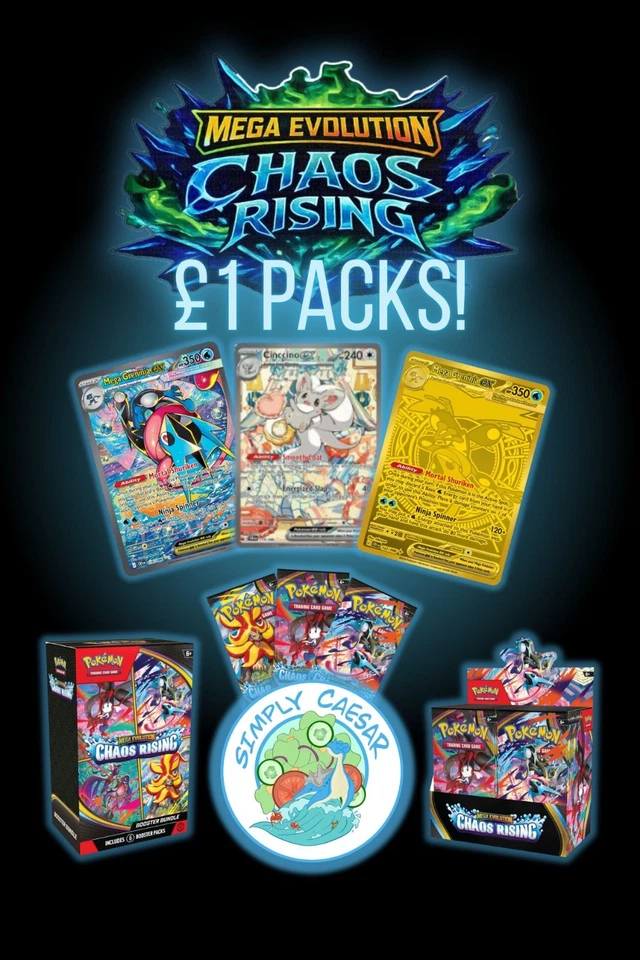 CHAOS RISING RIPS! £1 PACK AUCTIONS! GRENINJA CHASE