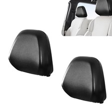 2 PCS Car Headrest Cover, Waterproof PU Elastic Leather Headrest Cover, Anti