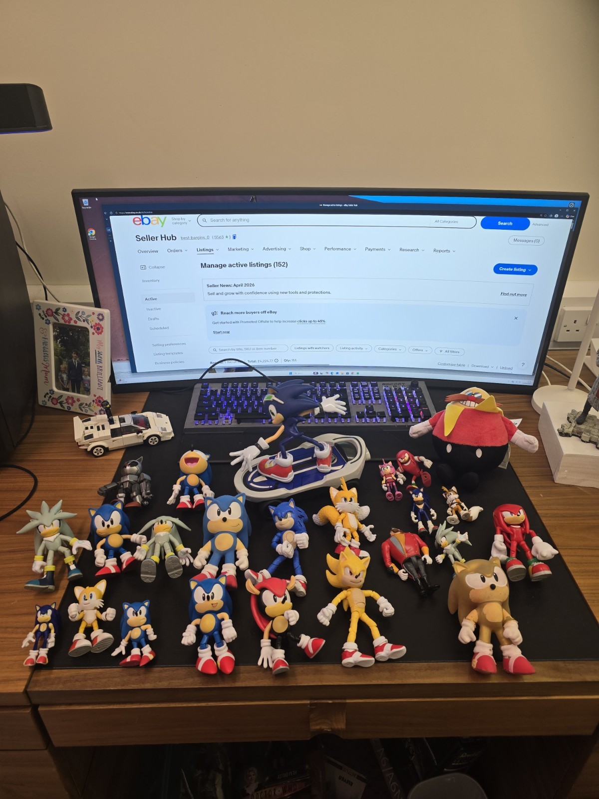 Large Bundle Of Sonic The Hedgehog And Figures