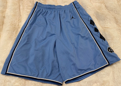 Nike Jordan North Carolina Tar Heels Replica Basketball Shorts Mens Large Blue
