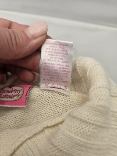 Strawberry Shortcake 2006 Girls Sleeveless Cardigan Vest Sweater Size 6 Vtg - Picture 7 of 15