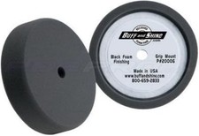Buff Shine 2000g 8 X 2 Recessed Hook Loop Black Foam Grip Buffing Pad