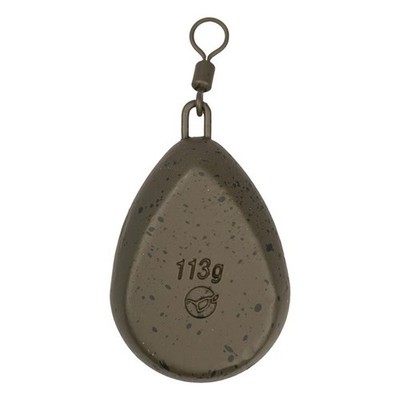 Korda Flat Pear Swivel Lead Gravel 2Stk. Blei Wurfgewicht Karpfenangeln