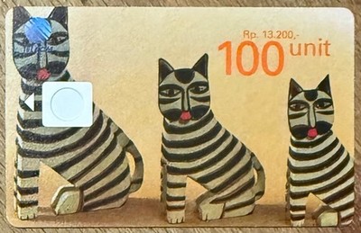INDONESIEN INDONESIEN KARTE OHNE CHIP TELEKARTE DUMMY PHONECARD KARTE KARTE CAT