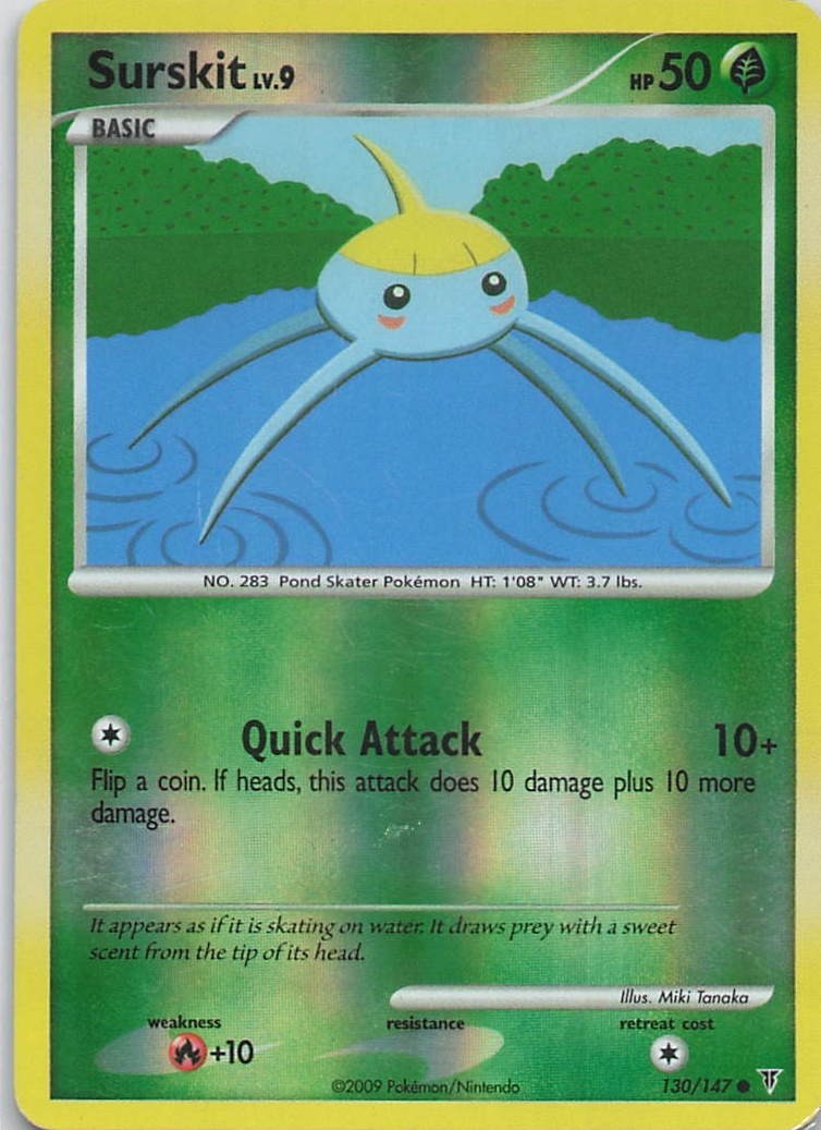 Pokemon Card - Surskit Supreme Victors 130/147 Common Reverse Holo