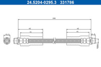Bremsschlauch Vorderachse FüR Audi Skoda Vw A4 B5 Avant A6 C5 Superb I