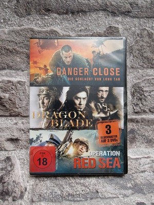 3 Filme War-Box Danger Close, Dragon Blade, Red Sea - DVD / Film Fsk 18 Neu !