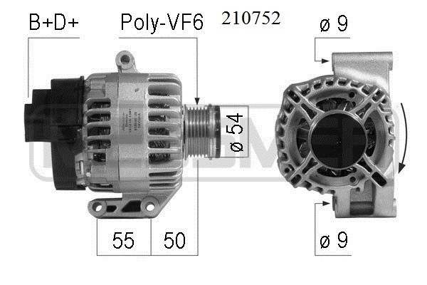 ERA Lichtmaschine Generator 120A 14V FüR Fiat Stilo 1.9 D Multijet 1.3-image