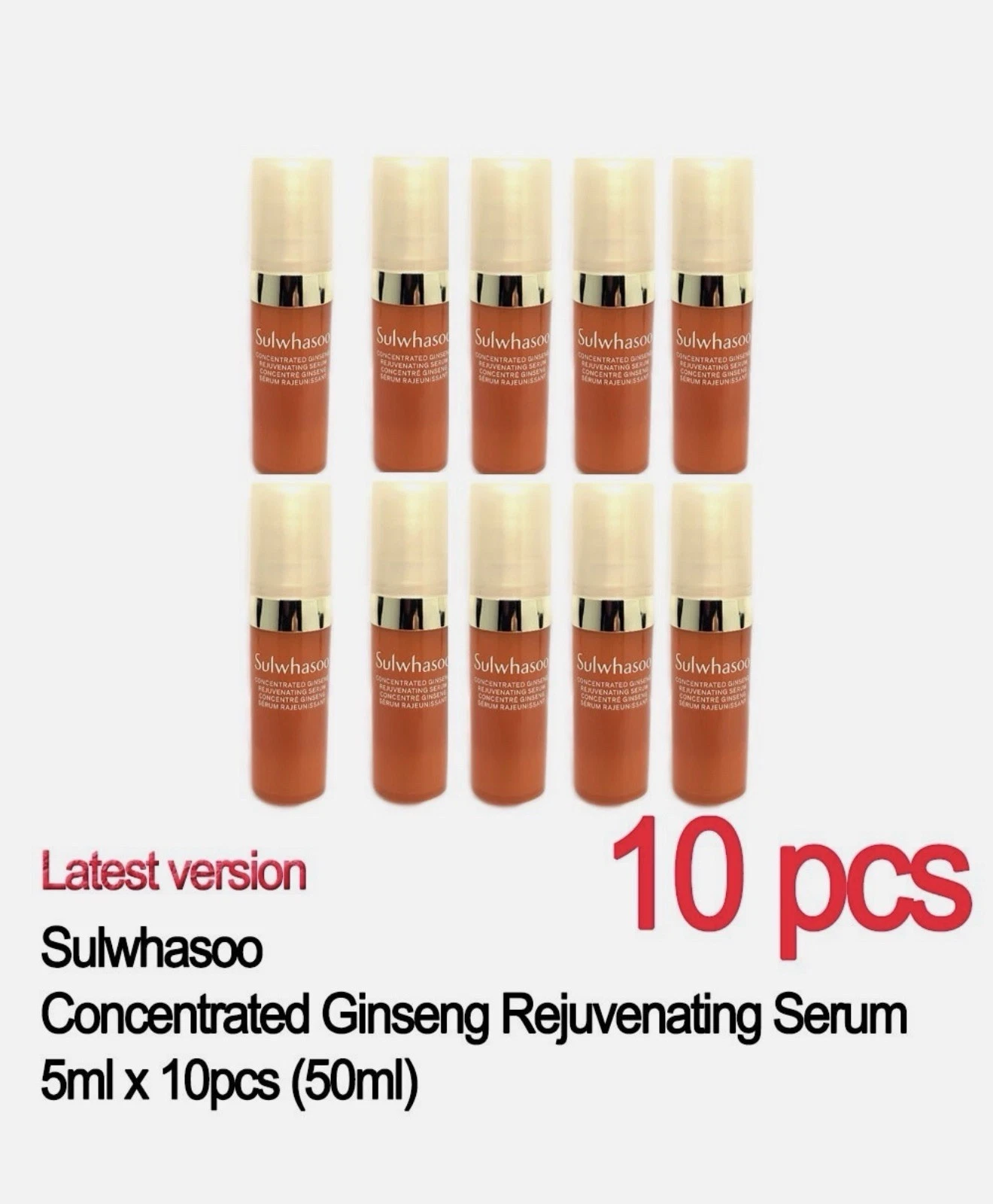 Sulwhasoo Concentrated Ginseng Rejuvenating Serum 5mlx 10 pcs