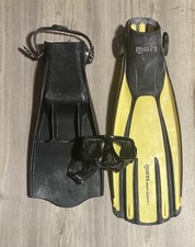 XS SCUBA Power Fins  MARES Avanti Quattro size XL Plus a Mask Lot