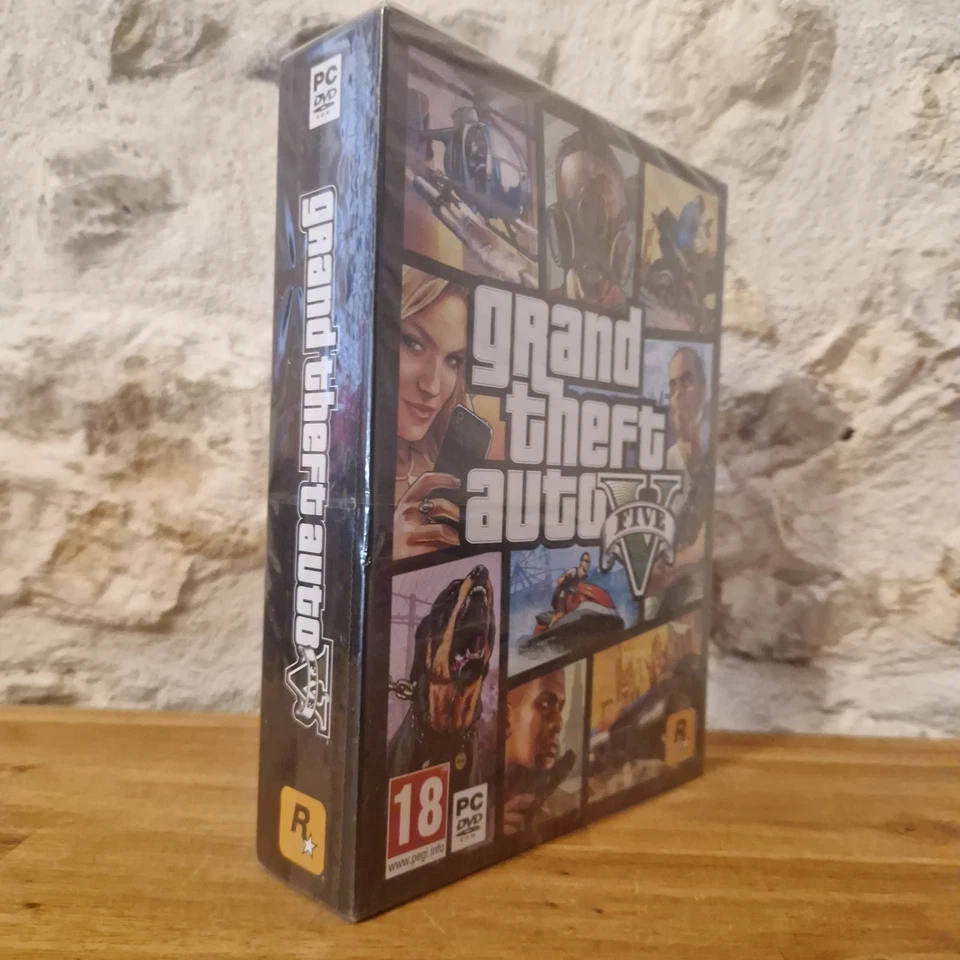 GRAND THEFT AUTO V GTA 5 PC - COFFRET BIG BOX COLLECTOR FR  NEUF SOUS BLISTER - Photo 2/4
