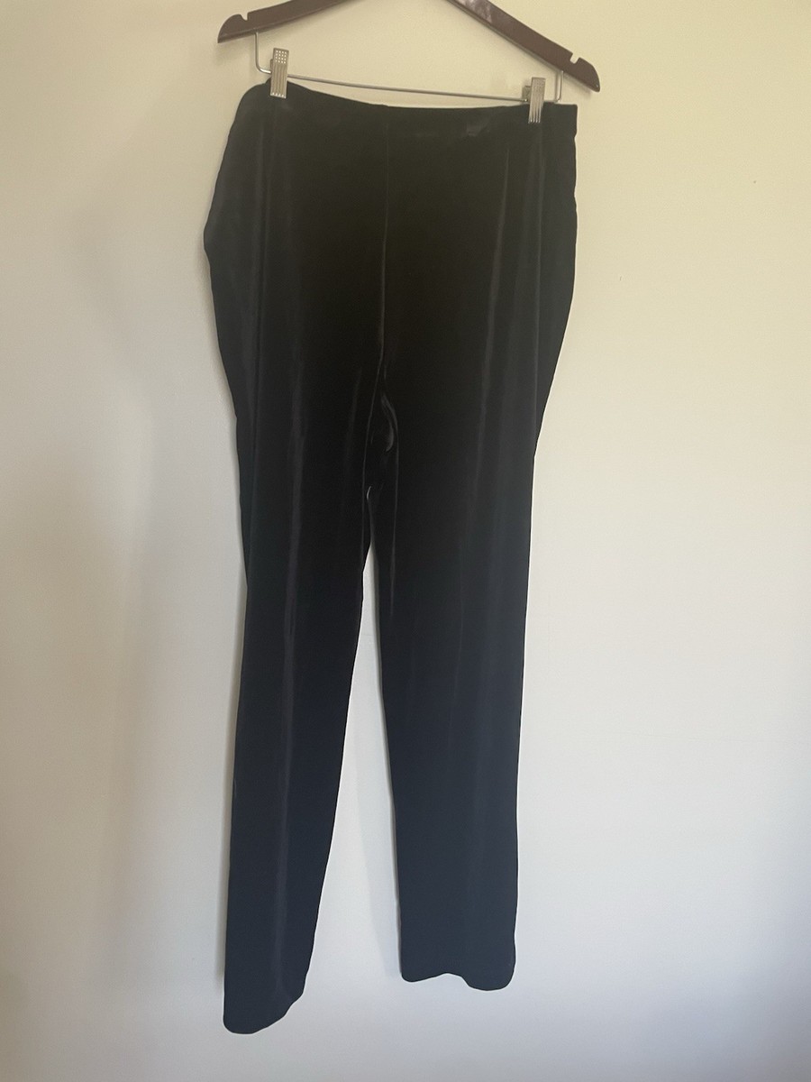 black velvet dress pants womens Elementz Stretch Pull On Straight Leg Women YGroup_NormaDress My Favorite Black Midi Size:Semi Stitched Or Dry Clean