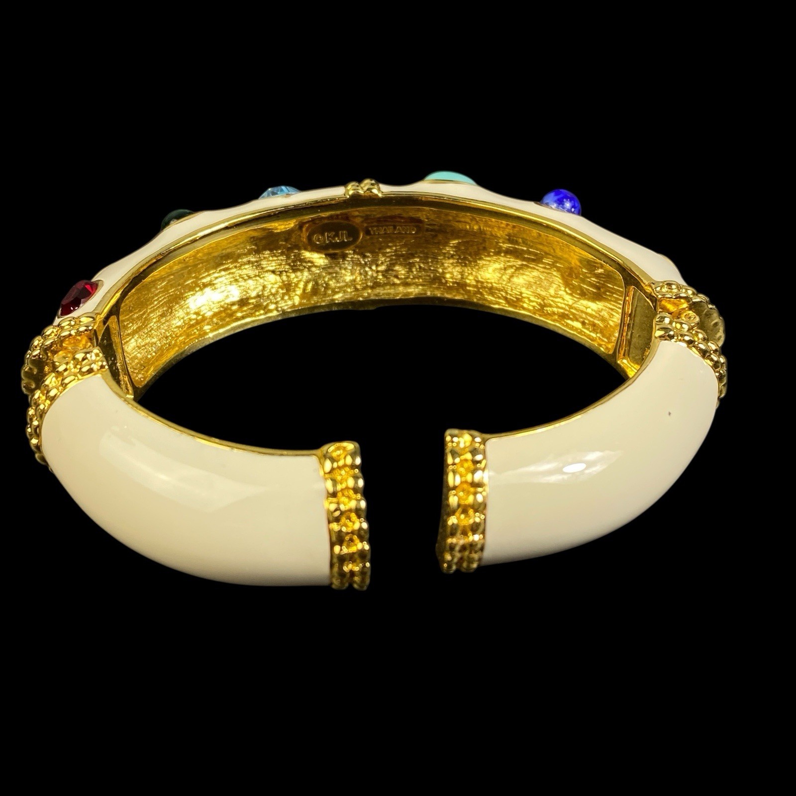 Kenneth Jay Lane KJL Bracelet Clip On Earrings Se… - image 16