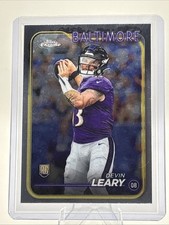 2024 Topps Chrome #248 Devin Leary Baltimore Ravens Rookie