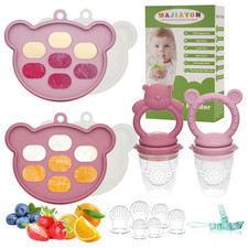 Baby Breastmilk Popsicle Molds  Baby Fruit Feeder 6 Pack , Infant Food Fre...