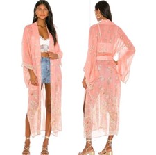 Spell & the Gypsy BNWT Hendrix Kimono in Dusty Pink ~ Beach Boho Robe Festival