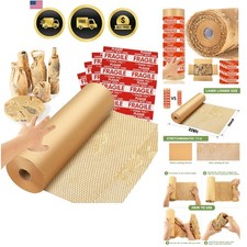 Honeycomb Packing Paper Wrap 15''x328', Substitute Alternative for Bubble Cus...