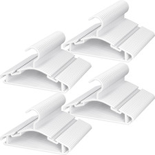 Children's Plastic Hangers 100 Pack Baby Toddler Kids Clothes Hangers for Closet
