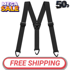 Suspenders for Men Heavy Duty, X Shape Back Hidden Suspender Under Clothing