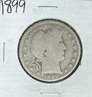 1899 BARBER SILVER HALF DOLLAR ~ NICE COIN ~ 90% SILVER