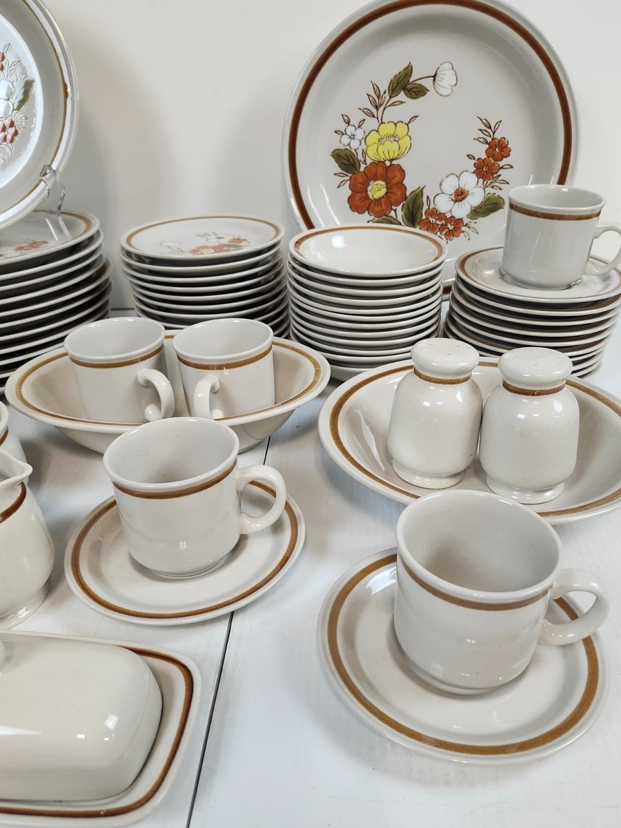Mountain Wood Collection Trellis Blossom Plates Cups Bowls