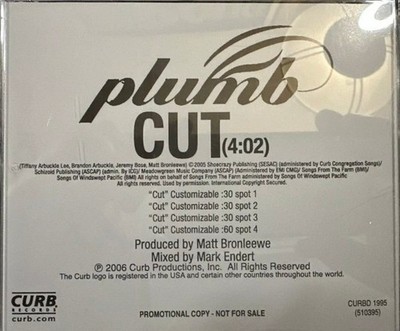Plumb  Cut (CD, Promo) Near Mint