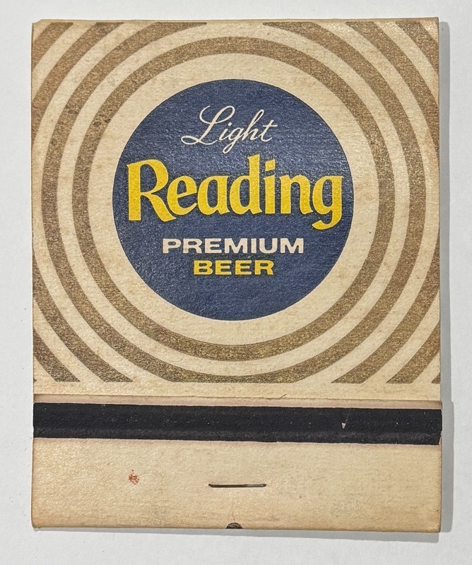 Light Reading Premium BEER * Large Matchbook * Contains All matches