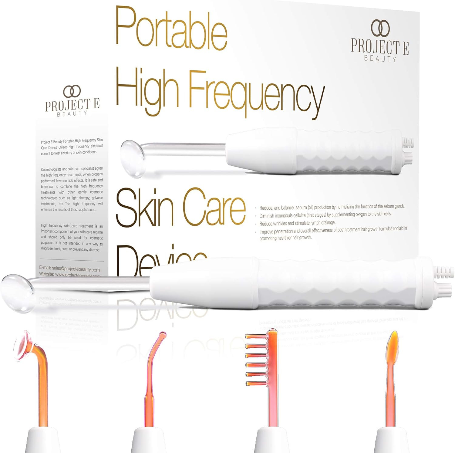 D'Arsonval Wand Neon Gas | Lifting Viso Istantaneo e Anti-Rughe Premium