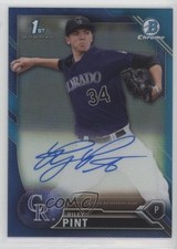 2016 Bowman Draft Chrome Pick Blue Refractor 117/150 Riley Pint #CDA-RP Auto 1b0