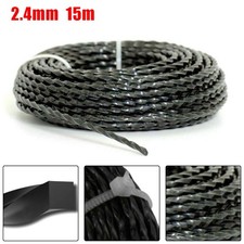 15 Meters of Heavy Duty 2 4mm Garden Grass Wire Cord for Strimming and Trimming