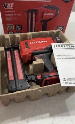 Craftsman V20 20V Max Cordless 18-Gauge Brad Nailer CMCN618B