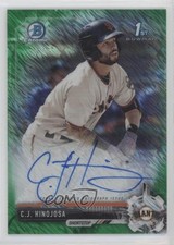 2017 Bowman Retail Green Shimmer Refractor 34/99 CJ Hinojosa #CPA-CH Auto 0b0