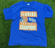 VTG 2006 Florida Gators SEC Football Champions Blue Large Shirt