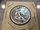 1957 Proof Franklin Half Dollar, 90% Silver