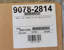 80mm X 200' Sticker Label Self-Adhesive Thermal Paper 50PCS/Rolls  9078-2814