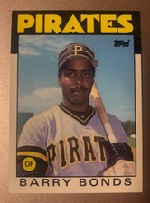 1986 Topps Traded - Barry Bonds #11T Rookie Card Pirates/Giants GOAT . rookie card picture