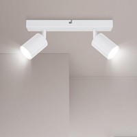 Deckenstrahler LED Weiß Schwenkbar Deckenlampe Innenleuchte GU10 2 Flammig