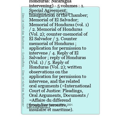 Case Concerning the Land, Island and Maritime Frontier Dispute (El Salvador / Ho
