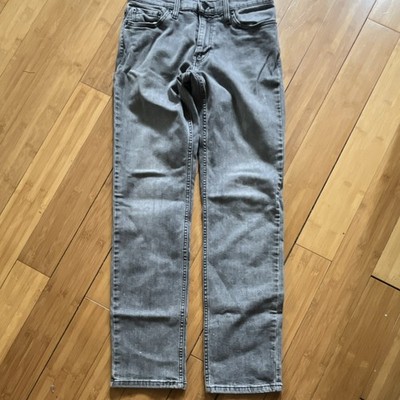 Levi's Men's Gray Straight Denim Jeans Button Zip Medium Wash 5-Pocket