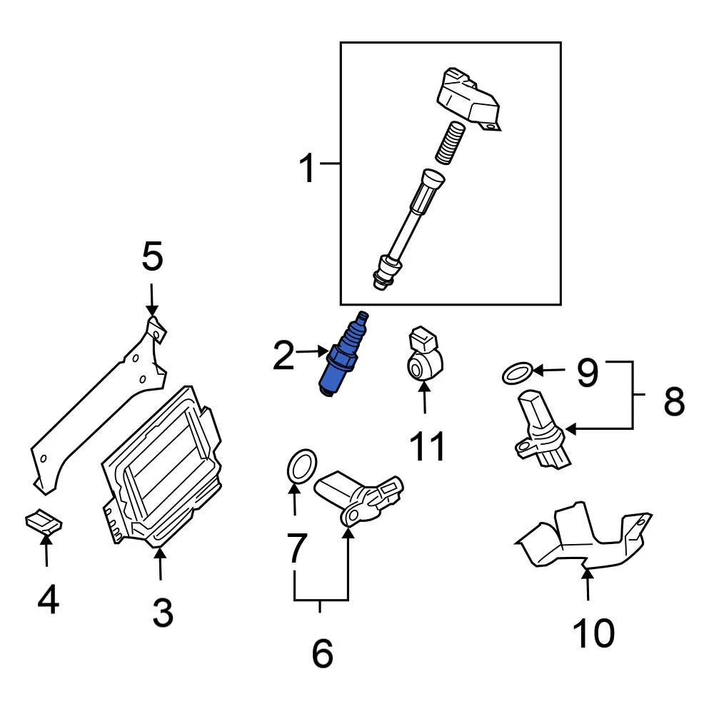 For Nissan Altima 2002-2006 Nissan 224015M014 Spark Plug