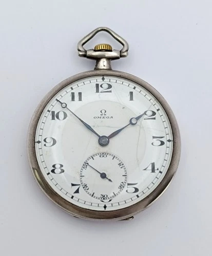 Antique Omega Grand Prix 1900 Silver Pocket Watch c. 1910 Swiss 5229056